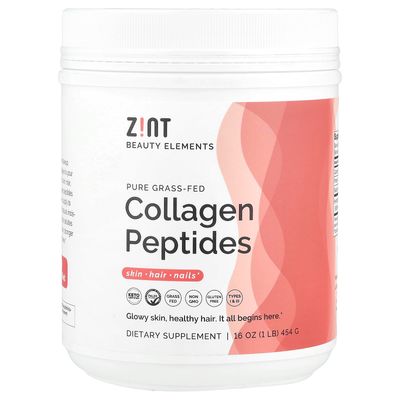 Zint Collagen Peptides Powder (16 Ounce): Anti Aging Hydrolyzed Collagen Protein Powder Beauty Supplement - Skin, Hair, Nails