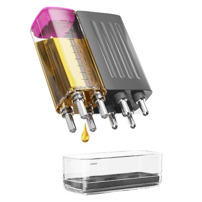 MINOZOOS Electric Hair Oil Applicator for Scalp with Massage, Scalp Massager for Scalp Care Hair Oiling Applicator Oil Bottles for Healthy Hair Electric Hair Brush for Healthy Scalp (Pink)
