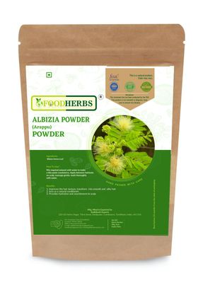 FOODHERBS Arappu powder Natural shampoo and conditioner Albizia Amara Helps with Hair Fall Scalp Care 200 Gms0.44 Lbs Herbal Traditonal Hair Wash