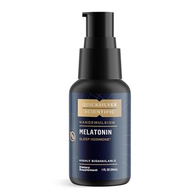 Quicksilver Scientific Liposomal Melatonin - Bedtime, Jet Lag Immune Support Liquid for Adults - Efficient, Superior Absorption 1mg Melatonin to Minimize Morning Drowsiness (30 ml)