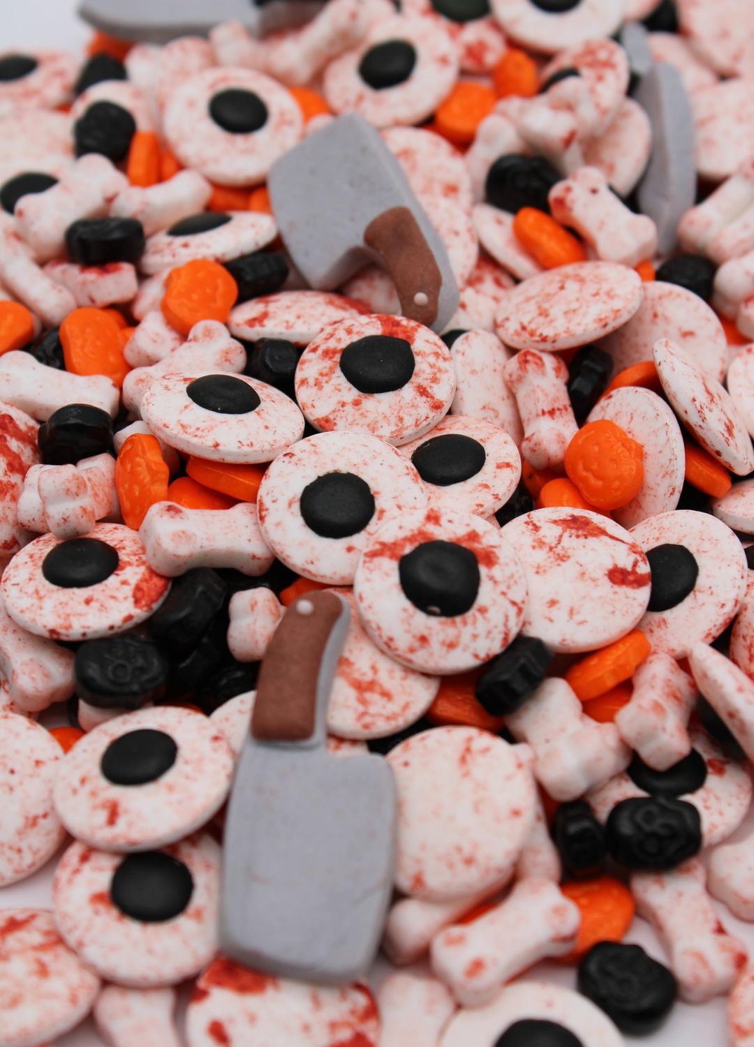 Halloween Choppers Eyeballs Sprinkles 8 Ounce Bag-Spooky Hard Candy For Day of The Dead Candy Buffet