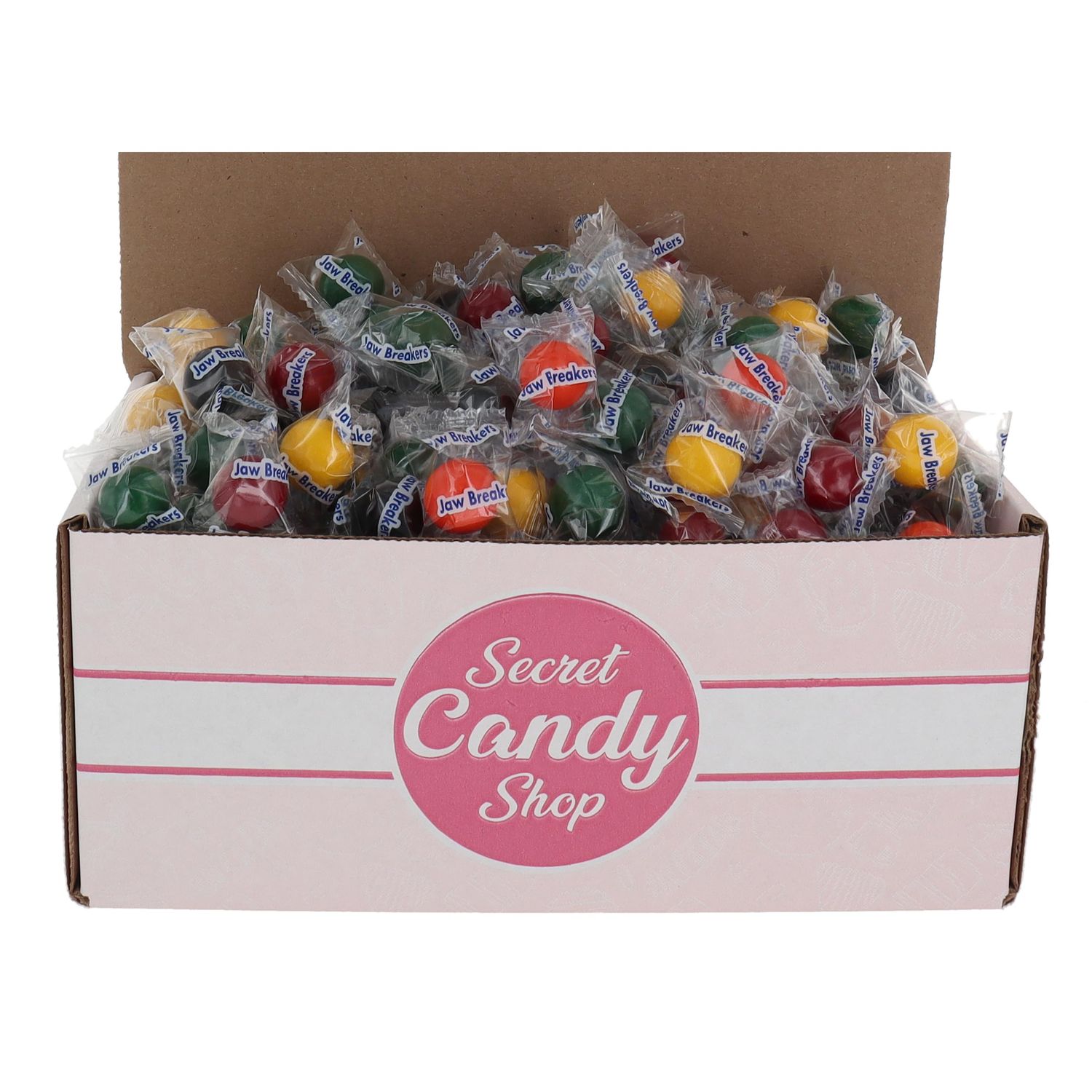 SECRET CANDY SHOP Jawbreaker Candy, Hard Candy in Box, 3LB Bulk (Individually Wrapped)