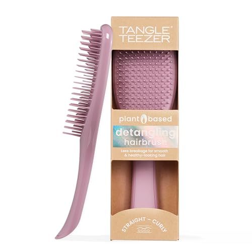 Tangle Teezer Plant-Based Ultimate Detangler Brush, Dry Wet Hair Brush, Eliminates Knots Reduces Breakage for All Hair Types, Earthy Purple