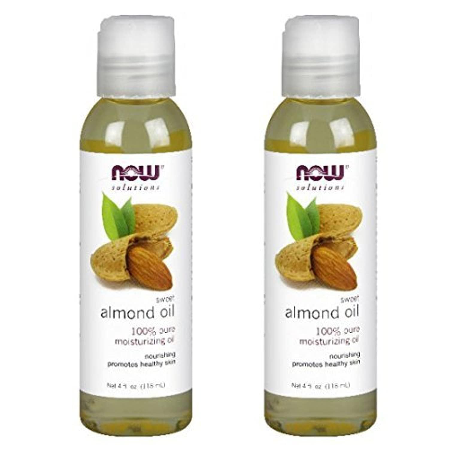 NOW Foods Almond Oil, 4 Fl Oz (Pack of 2)