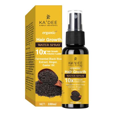 Ka&#39;dee Hair Growth Serum, Rice Water Spray for Women Men Treatment For Hair Loss, Damaged Dry Hair, Hair Regrowth for Thicker Longer Fuller Hair with Castor oil Ginger