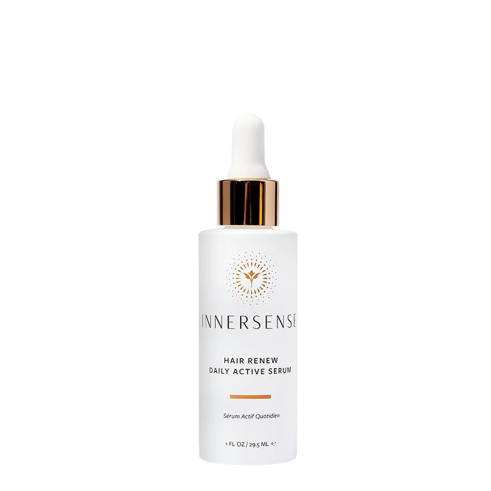 Innersense Organic Beauty - Natural Hair Renew Daily Active Serum Clean Scalp Care For Optimal Hair Growth (1 fl oz 29.5 ml)