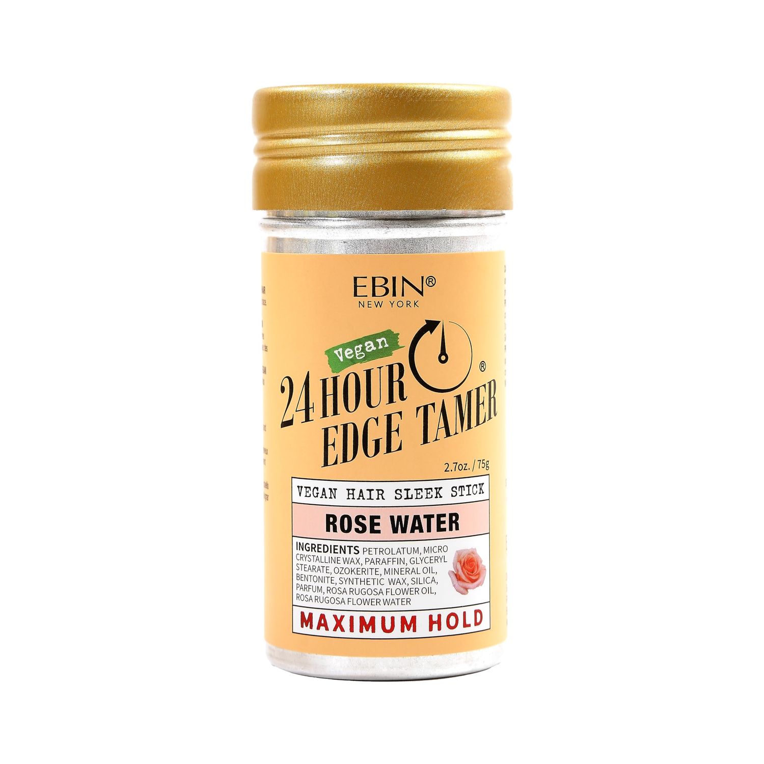 EBIN NEW YORK 24 Hour Edge Tamer Vegan Hair Sleek Stick Rose Water Maximum Hold