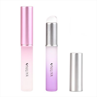 NILIYA 2PCS Silicone Lip Brushes, Lip Applicator, Makeup Brush for Concealer and Nail Art, With Gradient Color Handle