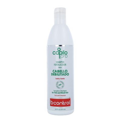 CAPILO PRO B- CONTROL SHAMPOO 16 OZ. SOLE AND CINNAMON STRENGTHENING SHAMPOO FOR FINE AND WEAK HAIR