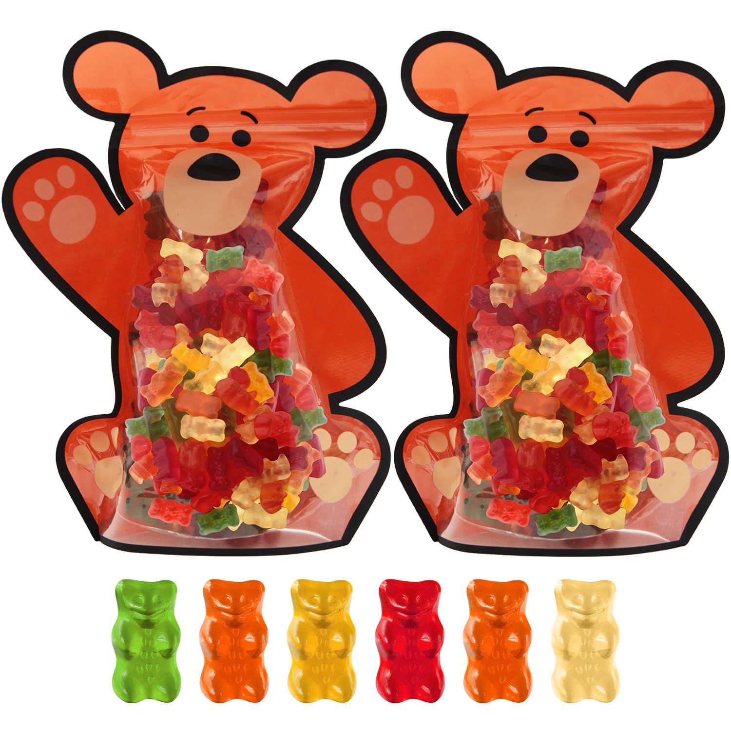 Gummy Candy, 2 Bags of 12oz HariboGummy Bears, Enjoy HariboGoldbears in a Fresh and Portable Bear Shape Reusable Bag, Perfect Gummies Bears for Travel, Picnics and On the Go Moments
