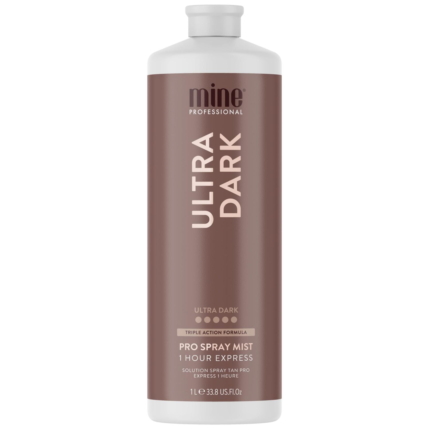 MineTan Spray Tan Solution Ultra Dark Sunless Tanning Solution - For Ultra Dark Bronzed, Glowing Skin Finish, Lightweight, Hydrating &amp; Coconut Scented Salon Professional Formula, Vegan, 33.8 Fl Oz