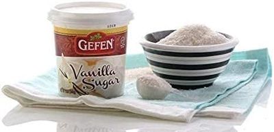 Gefen Vanilla Sugar, 12oz, 2 Pack, Resealable Container, Measuring Scoop Included