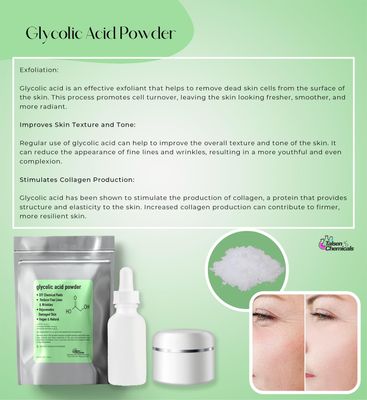 Glycolic Acid Powder DIY Glycolic Crystal Powder is 99 Pure, DIY 8 Oz226 Grams for Glycolic Acid Face Wash, Glycolic Acid Lotion by Talsen Chemicals