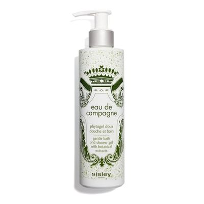 Sisley Paris Eau de Campagne Bath and Shower Gel - 250 mL - Gentle, Creamy, Foaming Body Cleanser with Botanical Extracts