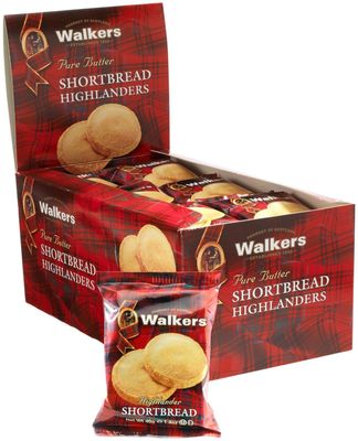 Walkers Shortbread Highlanders Shortbread Twin Pack, 1.4 oz,. 24 pk