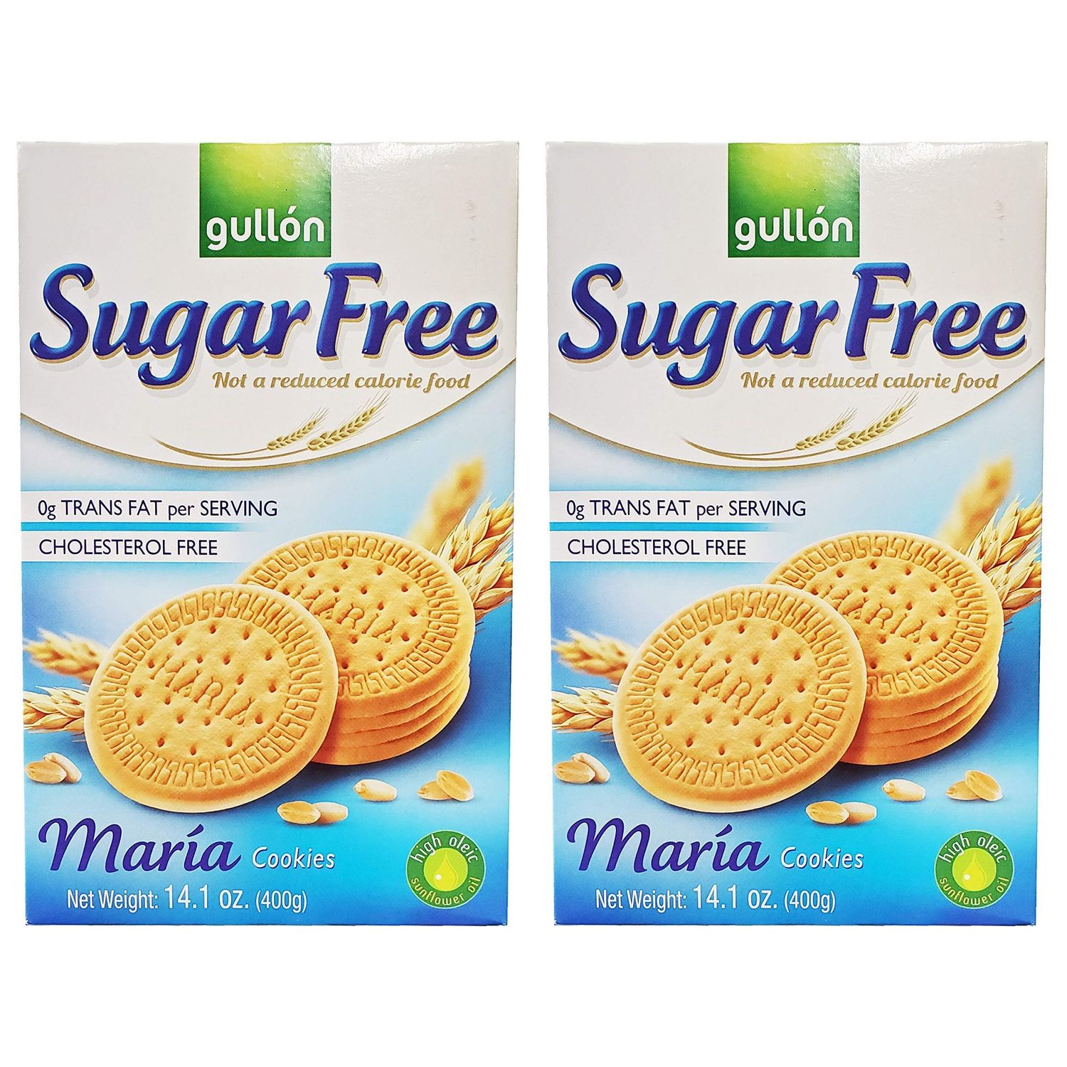 Gullon Sugar Free Maria Cookies 2 Pack, Total of 28.2oz