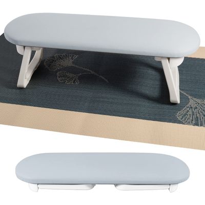 Diesisa Nail Arm Rest, Foldable PU Leather Nail Hand Rest For Nails Tech with Table Mat, Soft Hand Rest for Acrylic NailsNail Hand Pillow for Manicure Salon Use