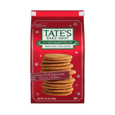 Tate&#39;s Bake Shop Gingersnap Cookies, Holiday Cookies, 6.5 oz