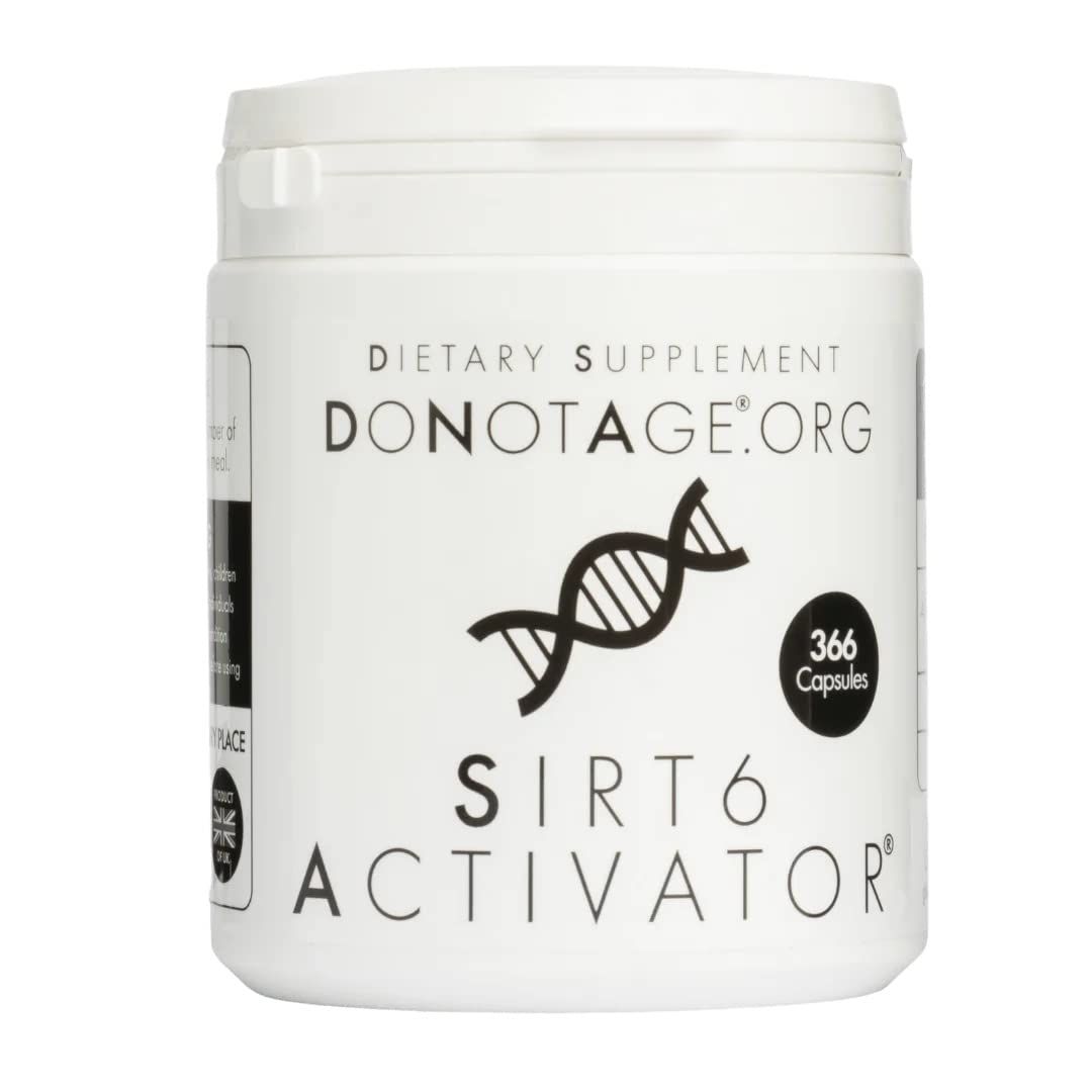 Do Not Age SIRT6 Activator 366 Capsules - All-Natural Seaweed Derived for DNA Repair, Telomere Protection, Genomic Stability &amp; Inflammation Reduction
