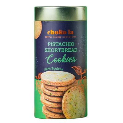 Chokola Pistachio Shortbread Cookies Delicious Cookies Gift Box Chocolate Cookies Eggless Cookies Gourmet Gift Cookies