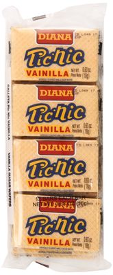 Diana Pic-Nic Wafer, Vanilla, 12 Count Pack of 20