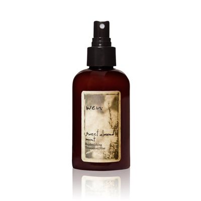 WEN by Chaz Dean Replenishing Treatment Mist - Hydrating Hair Mist, Hair Oil Spray, Weightless Hair Shine, Frizz Control Spray for Wavy, Curly or Straight Hair - Sweet Almond Mint, 6 Fl Oz Pack of 1