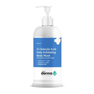 The Derma Co 1 Salicylic Acid Exfoliating Body Wash Helps Smoothen Rough &amp; Bumpy Skin Deeply Cleanses &amp; Exfoliates Helps Reduce Body Acne 8.45 Fl Oz250ml