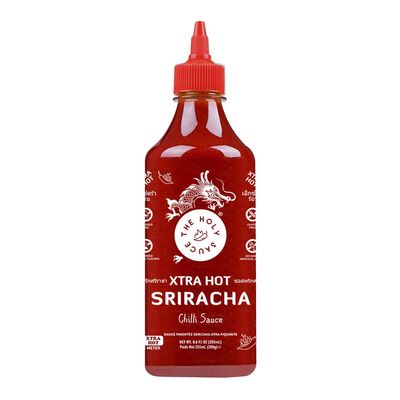 The Holy Sauce Sriracha Hot Sauce - Premium Chili Sauce with Authentic W Sauce Flavor - Perfect for Adding Spice and Zest to Your Favorite Dishes - 12 oz