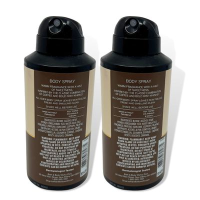 Bath &amp; Body Works Coffee &amp; Whiskey Body Spray for Men 2-pack 3.7oz