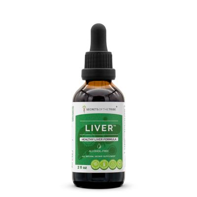 Liver Alcohol-Free Extract, High-Potency Herbal Drops, Tincture Made from Glycerite Milk Thistle, Chicory, Turmeric, Yellow Dock, Boldo, Oregon Grape. Healthy Liver Formula 2 oz