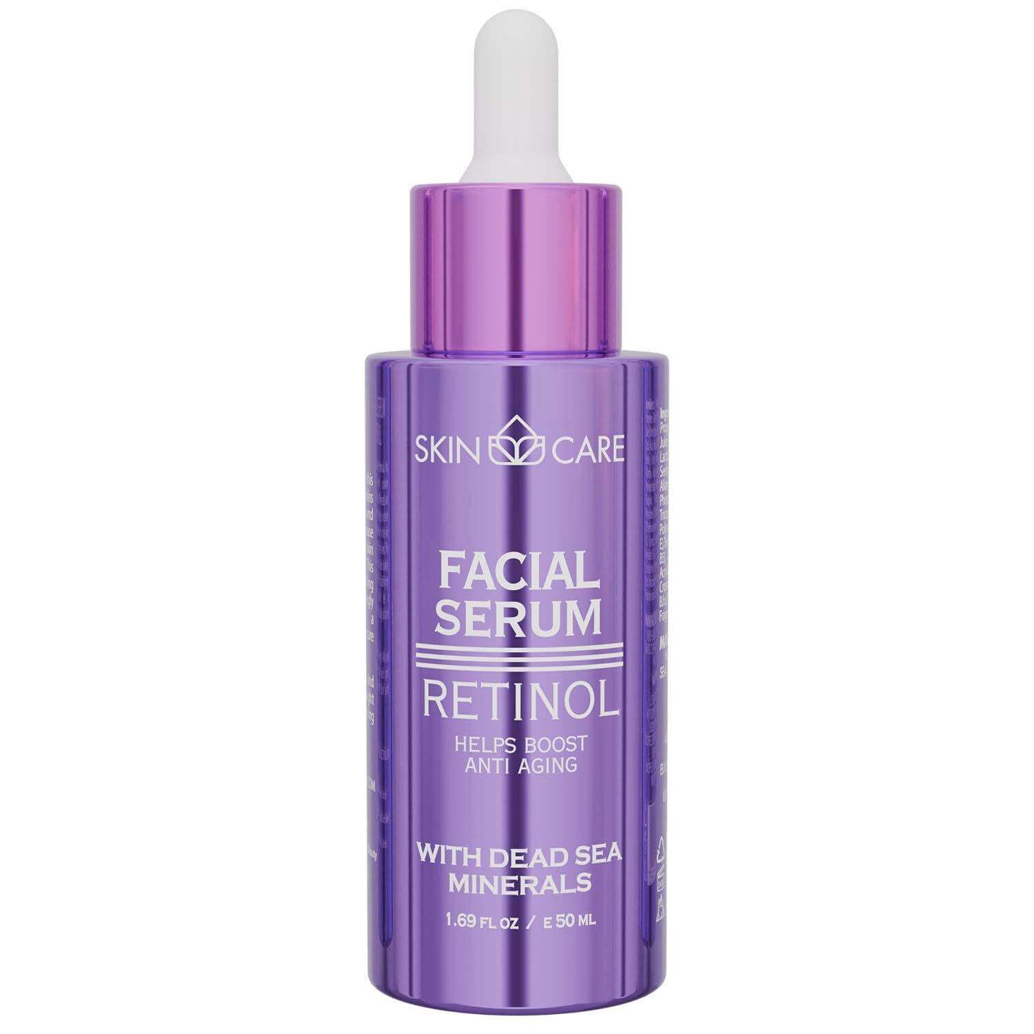 Skin Care Retinol Serum - Rejuvenates Moisturizes Nourishes and Soothes Face - Enriched with Dead Sea Minerals for All Skin Types - Hydrating Facial Care Treatment 1.69 fl.oz