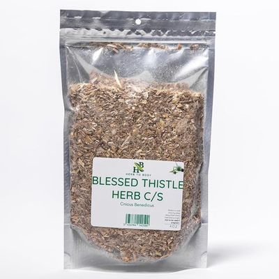 Herb To Body Blessed Thistle CS Cut &amp; Sifted Cnicus Benedicus Wildcrafted 4oz