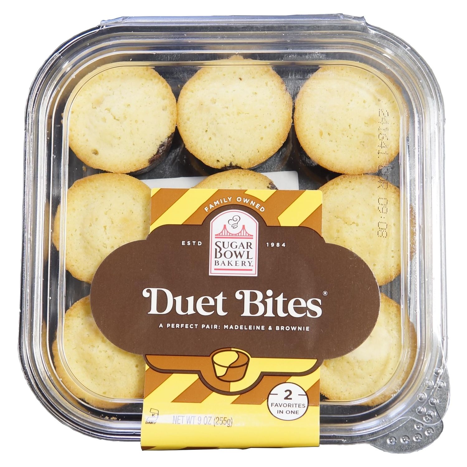 Sugar Bowl Bakery Duet Bites Madeleine &amp; Brownie Cookies, 9 oz, Pack of 3