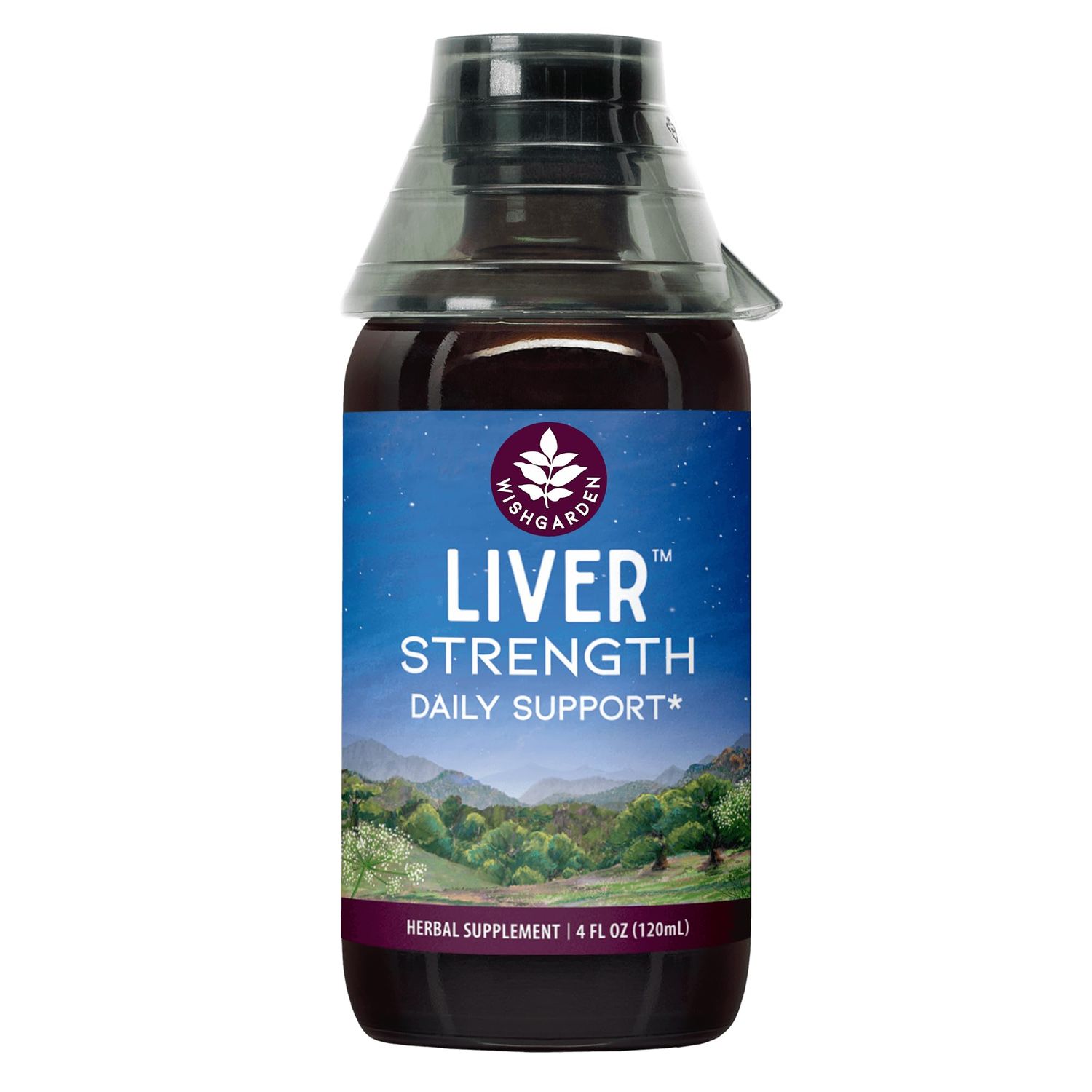 WishGarden Herbs Liver Strength Tonic - Plant-Based Herbal Liver Support Supplement with Burdock, Dandelion Root &amp; Yellow Dock Root, Supports Liver Cleanse Detox &amp; Repair, Healthy Liver Function, 4oz
