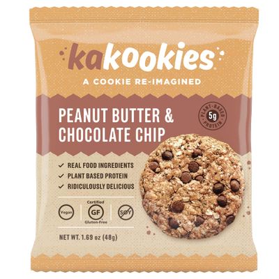 Kakookies A Cookie Re-Imagined, Peanut Butter Box of 12 Cookies, Soft-Baked, Plant-Based, Dairy Free, Gluten Free, Vegan