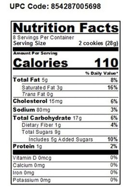 WOW Baking Company Gluten-Free Cookies, Chocolate Chip, 8 Ounce Pack of 6