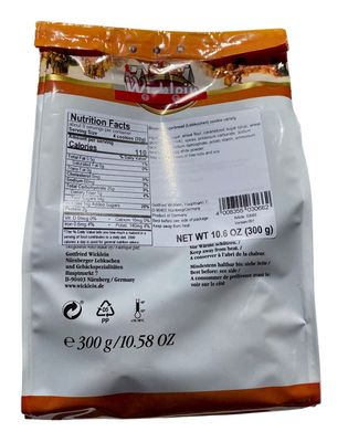 Wicklein Allerlei Nurnberger Lebkuchen Iced Gingerbread Shapes Bag, 10.5 oz