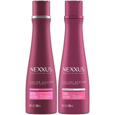 Nexxus Shampoo &amp; Conditioner, Color Assure - Hair Products for Color-Treated Hair, Enhance Vibrancy up to 40 Washes, 8.5 Oz Ea