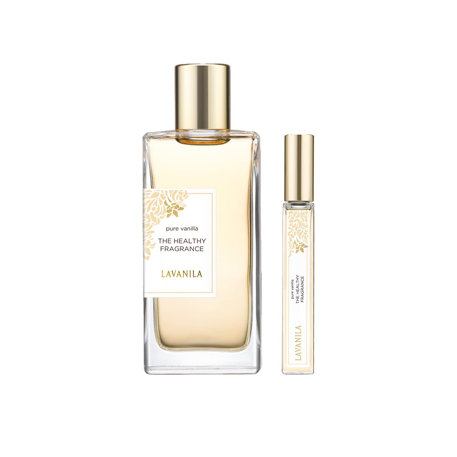 Lavanila Pure Vanilla Perfume Set for Women 1.7 Fl Oz 10ml Roller-Ball - Pure Madagascar Vanilla Fragrance, Clean and Natural Eau de Parfum Made In USA