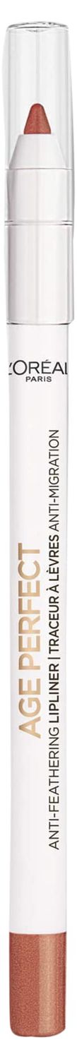 LOreal Paris Age Perfect Anti-Feathering Lip Liner, Bright Mocha