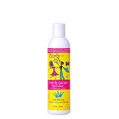 CURLS Curly Q&#39;s Gel-les&#39;c Kids Hair Jelly - Curl Enhancing and Shine Promoting Styler - Perfect Frizz-Fighting Solution For All Curl Types and Textures - 8 Oz