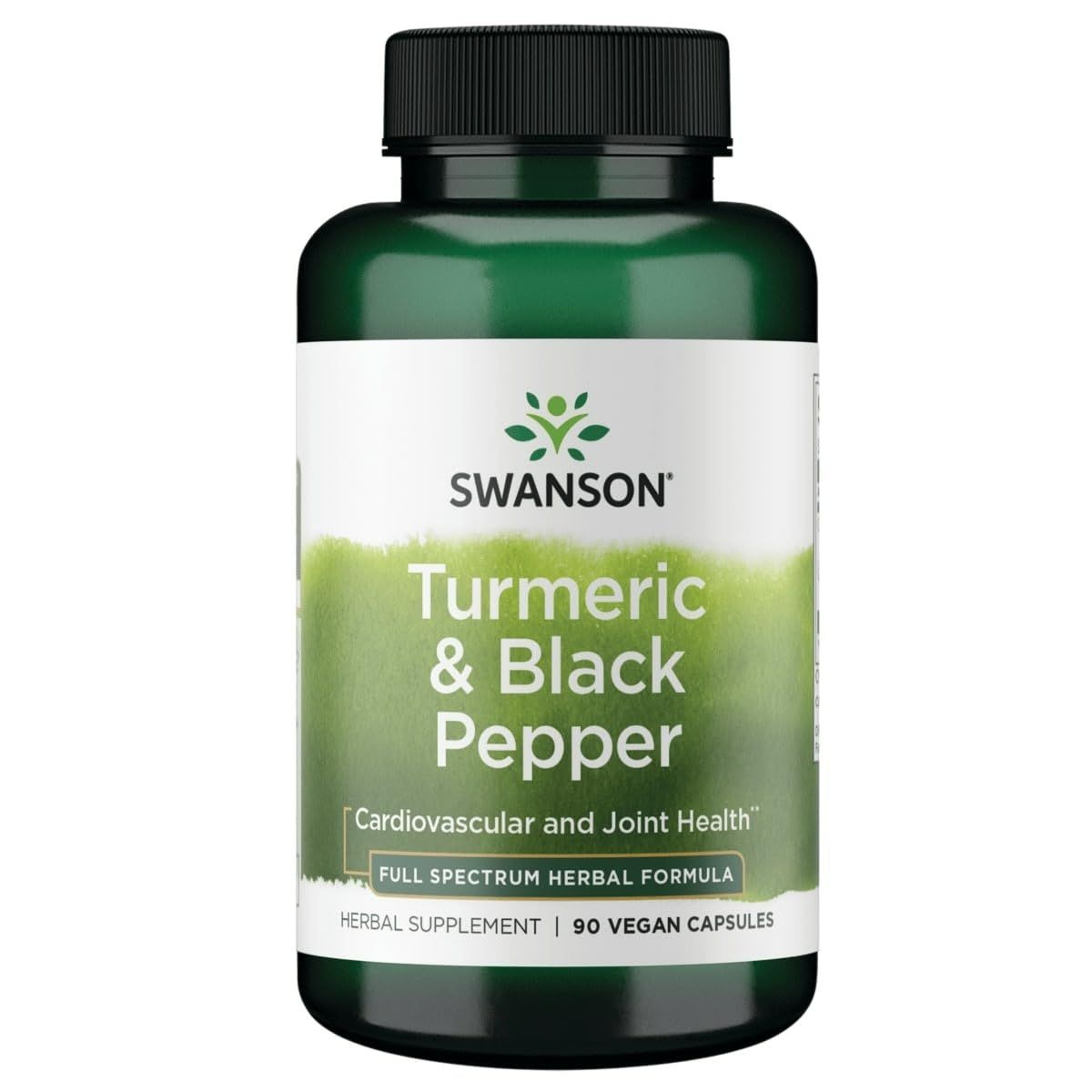 Swanson Premium- Turmeric &amp; Black Pepper - Antioxidant, Digestion &amp; Joint Support - 90 Veg Caps