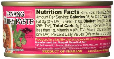 Maesri Thai panang curry - 4 oz x 2 cans, Set of 2