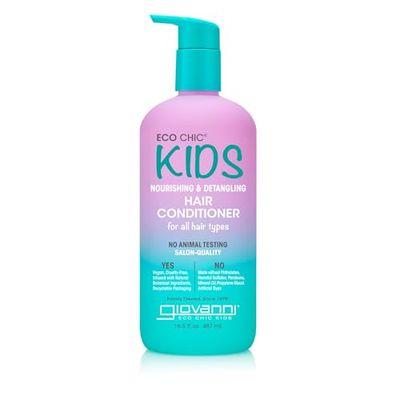 Eco Chic KIDs Nourishing &amp; Detangling Hair Conditioner - Kids Conditioner Detangler for All Hair Types, Salon Quality, Vegan - 16.5 Fl Oz