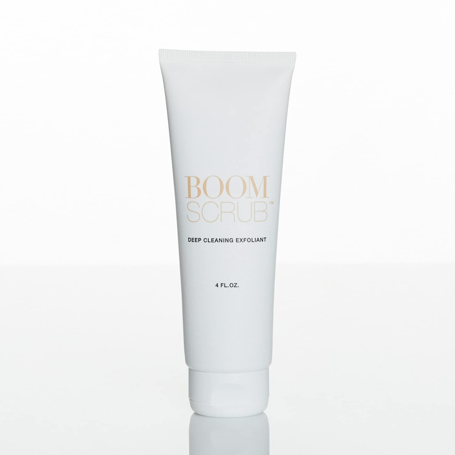 BOOM! BEAUTY Boom Scrub - Deep Cleaning Face Exfoliant for Tighter and Less Visible Pores - Daily Face Cleanser Safe for Sensitive, Mature Skin - 4 oz