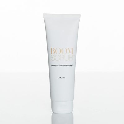 BOOM! BEAUTY Boom Scrub - Deep Cleaning Face Exfoliant for Tighter and Less Visible Pores - Daily Face Cleanser Safe for Sensitive, Mature Skin - 4 oz