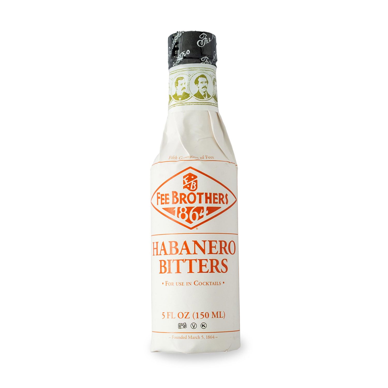 Fee Brothers Habanero Cocktail Bitters - Aromatic Cocktail Mixer &amp; Concentrated Flavoring, Gluten Free, Vegan-Friendly, 5 fl oz