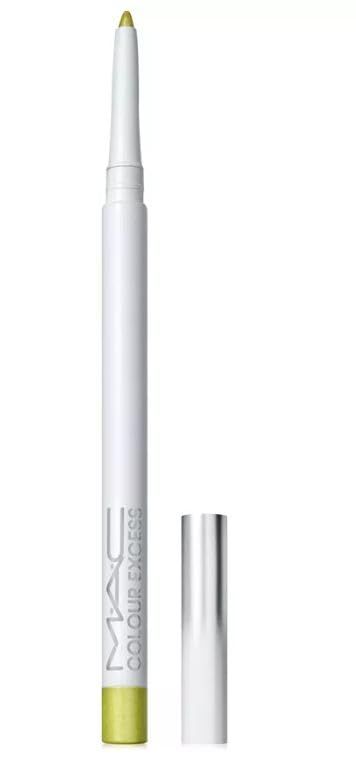 MAC Colour Excess Gel Pencil Eye Liner - Gleam On White with green pearl .01 oz .35g