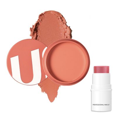 Blush Multi Stick, Lightweight &amp; Blendable, Non-greasy &amp; Waterproof, For Eyes, Lips &amp; Cheeks, Highlight Contouring blush, Perfectly Blended, Contour Stick SET 3, 2 in 1