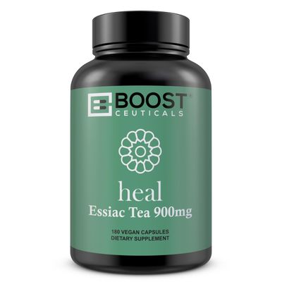 BoostCeuticals Essiac Capsules 180 Count Vegan - Premium GMO-Free 900mg Per Serving Essiac Tea Immune Support Supplement